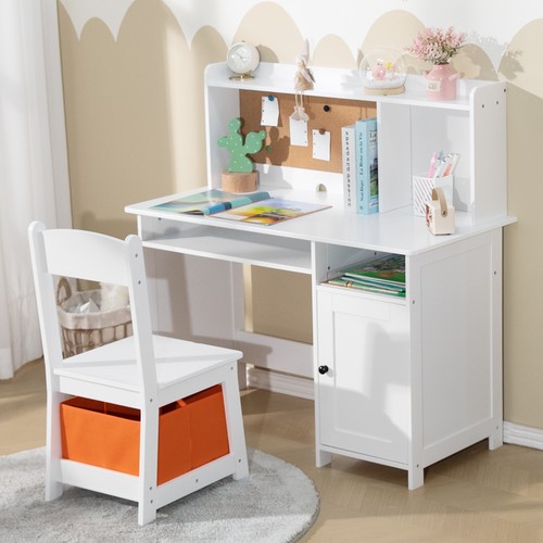 Kids white desk chair - kids,