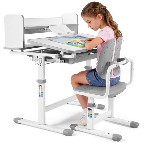 Gray height adjustable kids - height,