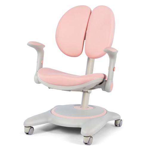 Pink kids study chair height - study,
