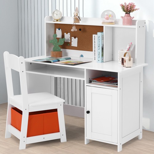 Kids white desk chair - kids, set